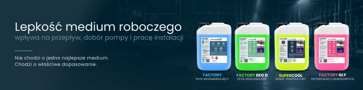 Lepkość medium roboczego w instalacji HVAC – dlaczego ma znaczenie dla przepływu i doboru pompy?
